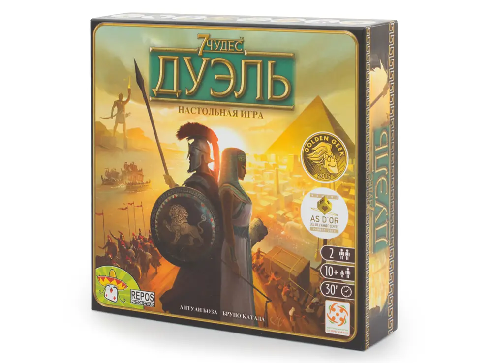 Настольная игра 7 Чудес дуэль от Стиль Жизни